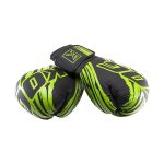 Voorkant liggend bokshandschoenen van Knockoutgear Zwart-Groen