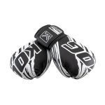 Voorkant liggend bokshandschoen van Knockoutgear Zwart-Wit
