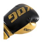 Bovenkant ingezoomd bokshandschoen van Knockoutgear Goud-Zwart