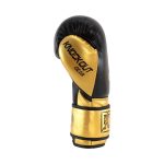 Zijkant bokshandschoen van Knockoutgear Goud-Zwart