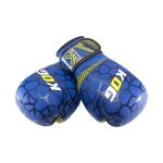 Voorkant liggend bokshandschoenen van Knockoutgear Blauw